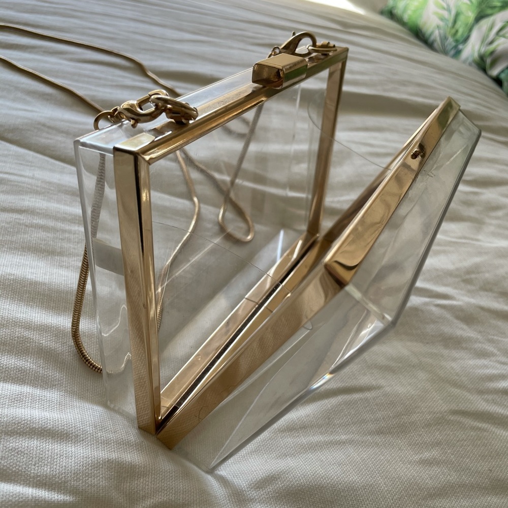Miss Lola acrylic clear crossbody